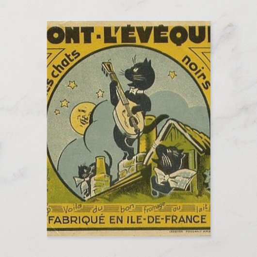 Carte Postale Publicité vintage en français (Devant)