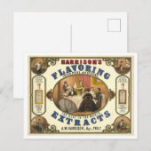 Carte Postale Publicité vintage Extrait d'aromatisation de Harri (Devant / Derrière)
