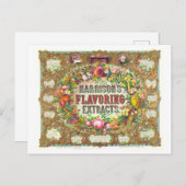 Carte Postale Publicité vintage Extrait d'aromatisation de Harri (Devant / Derrière)