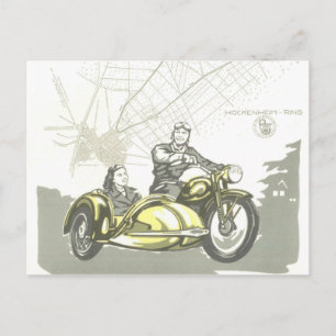 Carte Postale Publicité vintage Hockenheiming Motorbike