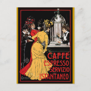 Carte Postale Publicité vintage Italienne café espresso