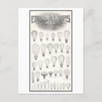 Publicité vintage Lampes à lumière Edison