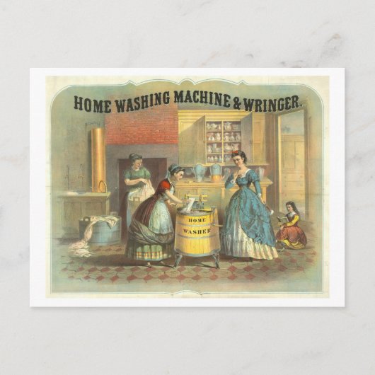 Carte Postale Publicité Vintage : Machine à Laver Victorienne (Devant)