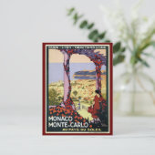Carte Postale Publicité vintage Monaco Monte Carlo (Debout devant)