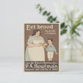 Carte Postale Publicité vintage Pain hollandais (Debout devant)