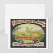 Carte Postale Publicité vintage : Pont Truss Brevet, Ohio (Devant / Derrière)