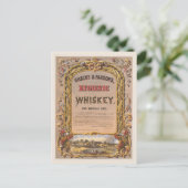 Carte Postale Publicité vintage pour le whisky hygiénique Gilber (Debout devant)