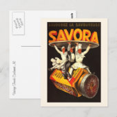 Carte Postale Publicité vintage Savora Conditionnement (Devant / Derrière)