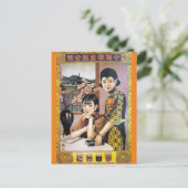 Carte Postale Publicité vintage Shanghai Chine Femmes amis (Debout devant)