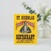 Carte Postale Publicité Vintage Shell Oysters (Debout devant)