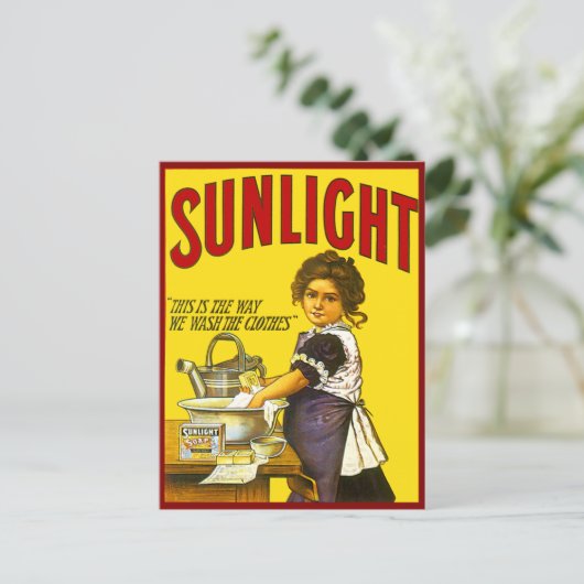 Carte Postale Publicité Vintage Sunlight (Debout devant)