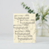 Carte Postale Publier une note Musicale Chopin Nocturne romantiq (Debout devant)