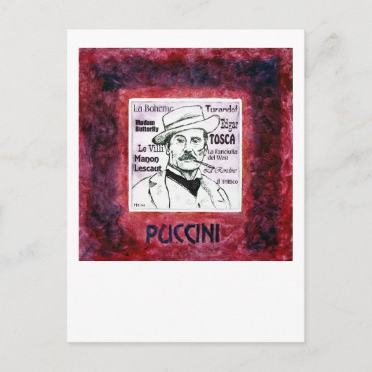 Carte postale Puccini (Devant)