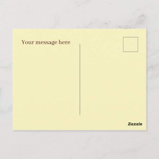 Carte Postale Puce chocolat amusant ajouter un message (Dos)