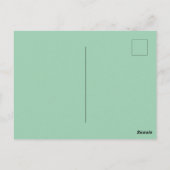 Carte Postale Puce de chocolat à la menthe Blocage de couleur Bl (Dos)