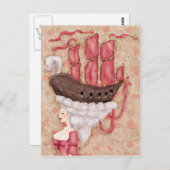 Carte Postale Puce de navire (Devant / Derrière)