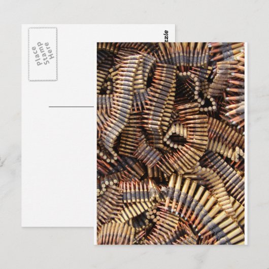 Carte Postale Puces, munitions (Devant / Derrière)