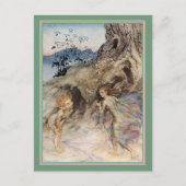 Carte Postale Puck et une fée (Devant)