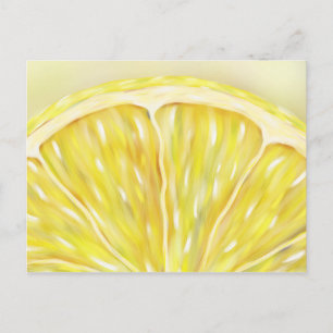 Carte postale "Pucker Up" macro tranche citron