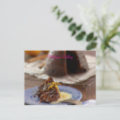 Carte Postale Pudding de Noël (Debout devant)