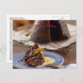Carte Postale Pudding de Noël (Devant / Derrière)