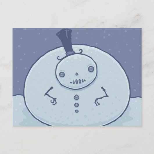 Carte postale Pudgy Snowman (Devant)
