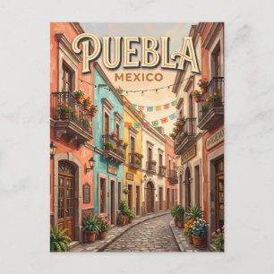 Carte Postale Puebla Calle de los Sapos Mexique