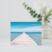 Carte Postale puente postale de la playa de Alcudia en Mallorca (Debout devant)