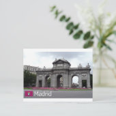 Carte Postale Puerta de Alcalá, Madrid (Debout devant)