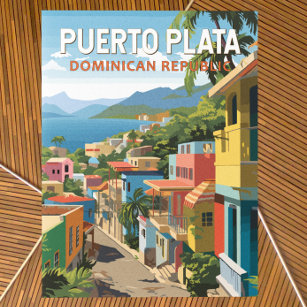 Carte Postale Puerto Plata République Dominicaine Voyage Art Vin