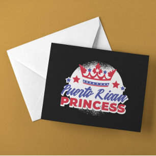 Carte Postale Puerto Rican Princess Cute Boricua Girl Pride