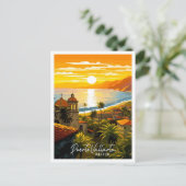 Carte Postale Puerto Vallarta Mexique illustration de voyage vin (Debout devant)