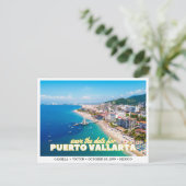 Carte Postale Puerto Vallarta Mexique Mariage Enregistrer la dat (Debout devant)