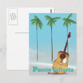Carte Postale Puerto Vallarta Mexique poster de voyage (Devant / Derrière)
