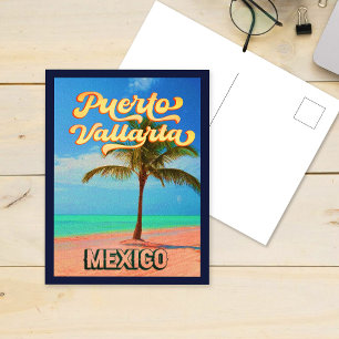Carte Postale Puerto Vallarta Mexique Souvenirs Vintages 60s