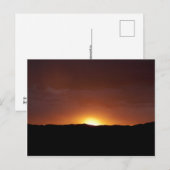 Carte Postale Puesta de sol (Devant / Derrière)