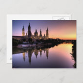 Carte Postale Puesta de sol sobre el Ebro (Devant / Derrière)