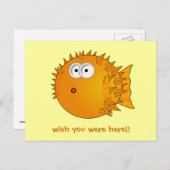 Carte Postale Puffer fish - de drôles paroles (Devant / Derrière)
