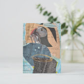 Carte Postale Puffin Chapter Eleven Mixed Media Collage (Debout devant)
