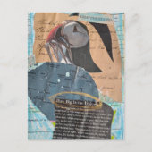 Carte Postale Puffin Chapter Eleven Mixed Media Collage (Devant)