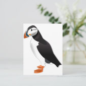 Carte Postale Puffin de l'Atlantique (Debout devant)