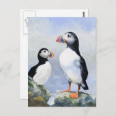 Carte postale Puffins (Devant / Derrière)
