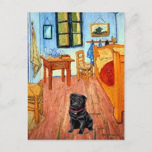 Carte Postale Pug 17 (black) - The Room