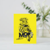 Carte Postale Pug fait de Type (Debout devant)