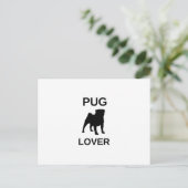 Carte Postale pug lover (Debout devant)