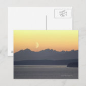 Carte Postale Puget Sound Moonset (Devant / Derrière)