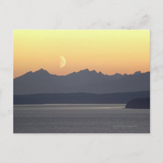 Carte Postale Puget Sound Moonset (Devant)