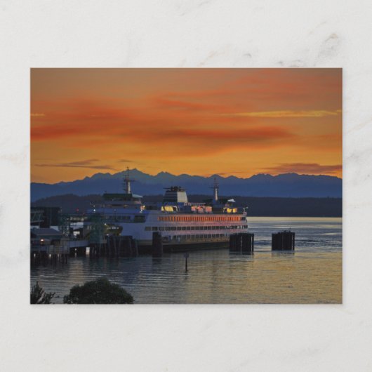 Carte Postale Puget Sound Sunset (Devant)