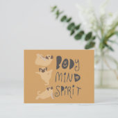 Carte Postale Pugs de yoga (Debout devant)