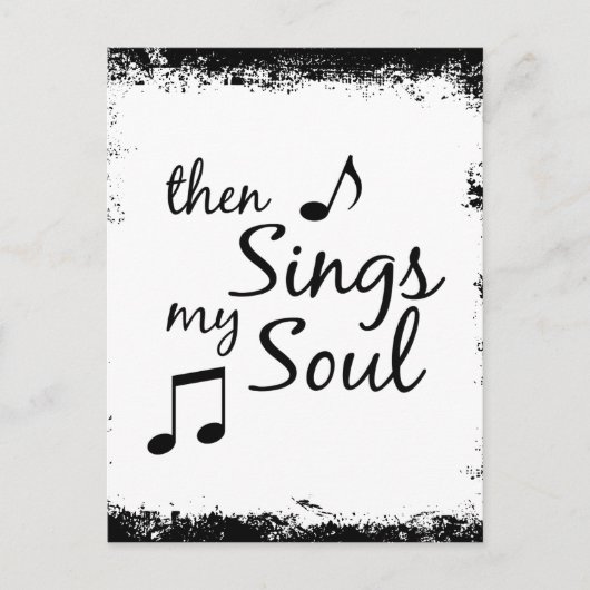 Carte Postale Puis chante mon âme (Devant)